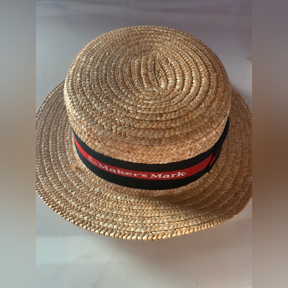 makers mark straw ribbon hat